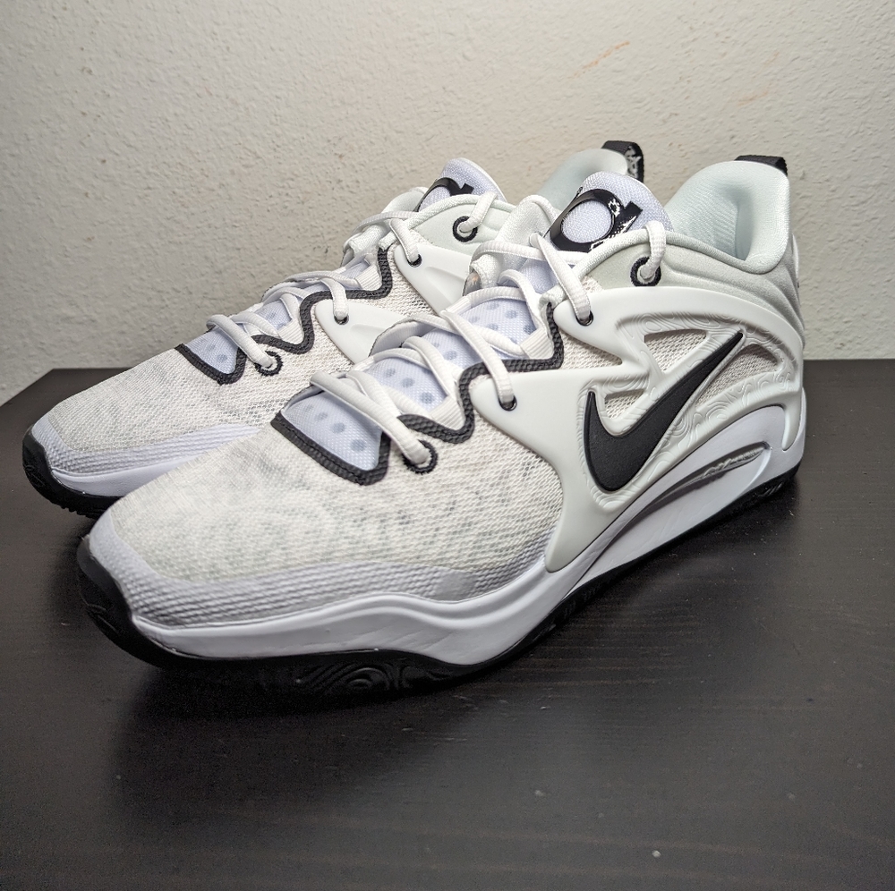 Nike KD 15 TB Promo White Black Basketball Shoes DX6648-100 Men’s Size 12.5